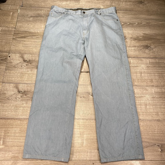 Ermenegildo Zegna Jeans Mens 42 Light Blue Denim Made in Italy Straight Leg